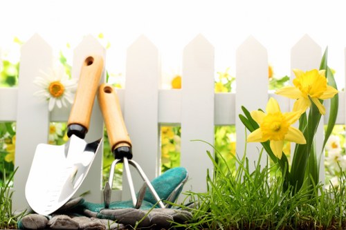 Maintenance checks on gardening tools and machinery